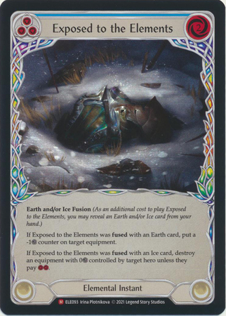 Exposed to the Elements ELE093 Majestic Rainbow Foil 1st Edition Exposed to the Elements ELE093 Majestic Rainbow Foil 1st Edition