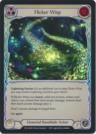 Flicker Wisp ELE065 Majestic Rainbow Foil 1st Edition Tales of Aria 1st Edition Foil Singles Flicker Wisp ELE065 Majestic Rainbow Foil 1st Edition Tales of Aria 1st Edition Foil Singles