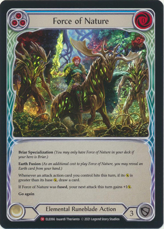 Force of Nature ELE066 Majestic Rainbow Foil 1st Edition Tales of Aria 1st Edition Foil Singles Force of Nature ELE066 Majestic Rainbow Foil 1st Edition Tales of Aria 1st Edition Foil Singles