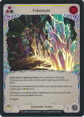 Fulminate ELE091 Majestic Rainbow Foil 1st Edition Fulminate ELE091 Majestic Rainbow Foil 1st Edition