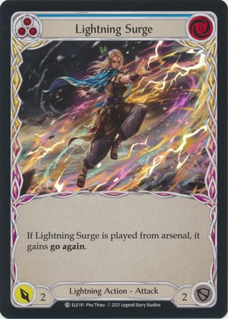 Lightning Surge Blue ELE191 Common Rainbow Foil 1st Edition Tales of Aria 1st Edition Foil Singles Lightning Surge Blue ELE191 Common Rainbow Foil 1st Edition Tales of Aria 1st Edition Foil Singles