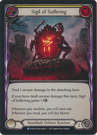 Sigil of Suffering Yellow ELE228 Rare Rainbow Foil 1st Edition Tales of Aria 1st Edition Foil Singles Sigil of Suffering Yellow ELE228 Rare Rainbow Foil 1st Edition Tales of Aria 1st Edition Foil Singles