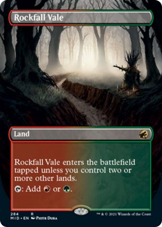Rockfall Vale 284 Alternate Art Borderless Rockfall Vale 284 Alternate Art Borderless