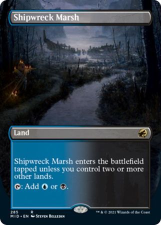 Shipwreck Marsh 285 Alternate Art Borderless Shipwreck Marsh 285 Alternate Art Borderless