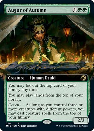 Augur of Autumn 360 Extended Art Innistrad Midnight Hunt Collector Booster Singles Augur of Autumn 360 Extended Art Innistrad Midnight Hunt Collector Booster Singles