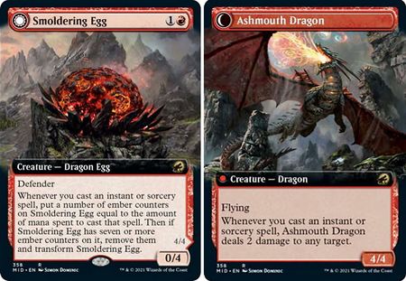 Smoldering Egg Ashmouth Dragon 358 Extended Art Innistrad Midnight Hunt Collector Booster Singles Smoldering Egg Ashmouth Dragon 358 Extended Art Innistrad Midnight Hunt Collector Booster Singles