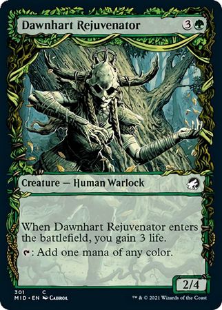 Dawnhart Rejuvenator 301 Showcase Equinox Innistrad Midnight Hunt Collector Booster Singles Dawnhart Rejuvenator 301 Showcase Equinox Innistrad Midnight Hunt Collector Booster Singles