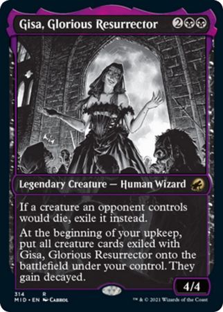 Gisa Glorious Resurrector 314 Showcase Eternal Night Innistrad Midnight Hunt Collector Booster Singles Gisa Glorious Resurrector 314 Showcase Eternal Night Innistrad Midnight Hunt Collector Booster Singles