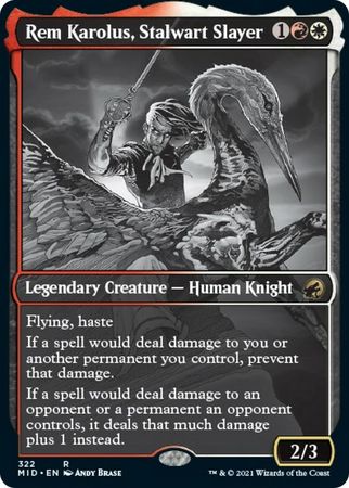 Rem Karolus Stalwart Slayer 322 Showcase Eternal Night Innistrad Midnight Hunt Collector Booster Singles Rem Karolus Stalwart Slayer 322 Showcase Eternal Night Innistrad Midnight Hunt Collector Booster Singles