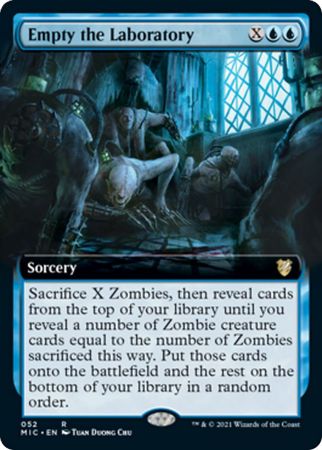 Empty the Laboratory 052 Extended Art Innistrad Midnight Hunt Collector Booster Singles Empty the Laboratory 052 Extended Art Innistrad Midnight Hunt Collector Booster Singles