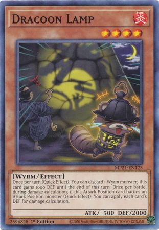 Dracoon Lamp MP21 EN123 Common 1st Edition 2021 Mega Tin Ancient Battles 1st Edition Singles Dracoon Lamp MP21 EN123 Common 1st Edition 2021 Mega Tin Ancient Battles 1st Edition Singles