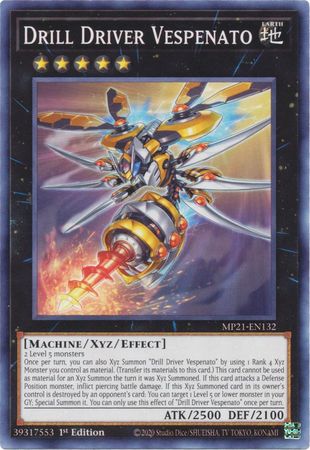 Drill Driver Vespenato MP21 EN132 Common 1st Edition 2021 Mega Tin Ancient Battles 1st Edition Singles Drill Driver Vespenato MP21 EN132 Common 1st Edition 2021 Mega Tin Ancient Battles 1st Edition Singles