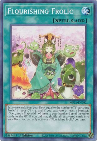 Flourishing Frolic MP21 EN082 Common 1st Edition 2021 Mega Tin Ancient Battles 1st Edition Singles Flourishing Frolic MP21 EN082 Common 1st Edition 2021 Mega Tin Ancient Battles 1st Edition Singles