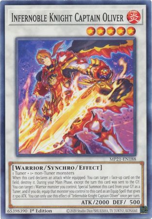 Infernoble Knight Captain Oliver MP21 EN188 Common 1st Edition 2021 Mega Tin Ancient Battles 1st Edition Singles Infernoble Knight Captain Oliver MP21 EN188 Common 1st Edition 2021 Mega Tin Ancient Battles 1st Edition Singles