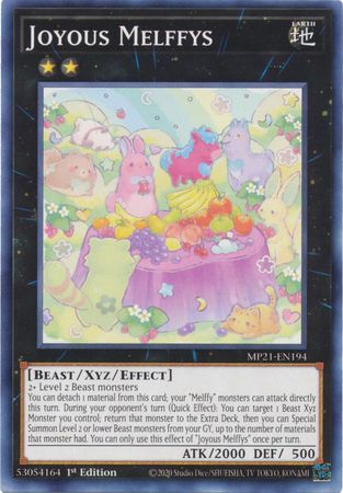 Joyous Melffys MP21 EN194 Common 1st Edition 2021 Mega Tin Ancient Battles 1st Edition Singles Joyous Melffys MP21 EN194 Common 1st Edition 2021 Mega Tin Ancient Battles 1st Edition Singles