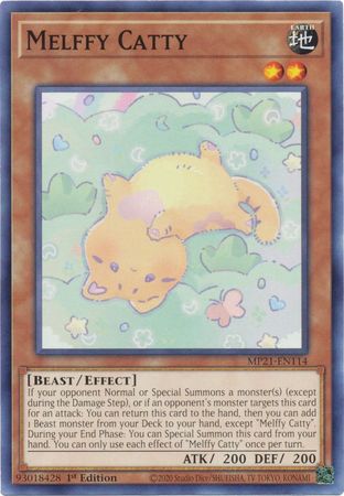Melffy Catty MP21 EN114 Common 1st Edition 2021 Mega Tin Ancient Battles 1st Edition Singles Melffy Catty MP21 EN114 Common 1st Edition 2021 Mega Tin Ancient Battles 1st Edition Singles