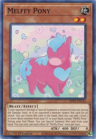 Melffy Pony MP21 EN116 Common 1st Edition 2021 Mega Tin Ancient Battles 1st Edition Singles Melffy Pony MP21 EN116 Common 1st Edition 2021 Mega Tin Ancient Battles 1st Edition Singles