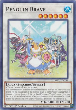 Penguin Brave MP21 EN189 Common 1st Edition 2021 Mega Tin Ancient Battles 1st Edition Singles Penguin Brave MP21 EN189 Common 1st Edition 2021 Mega Tin Ancient Battles 1st Edition Singles