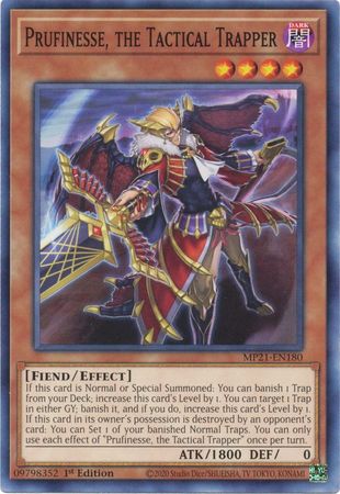 Prufinesse the Tactical Trapper MP21 EN180 Common 1st Edition 2021 Mega Tin Ancient Battles 1st Edition Singles Prufinesse the Tactical Trapper MP21 EN180 Common 1st Edition 2021 Mega Tin Ancient Battles 1st Edition Singles