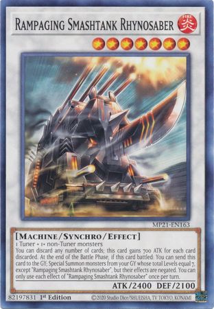 Rampaging Smashtank Rhynosaber MP21 EN163 Common 1st Edition 2021 Mega Tin Ancient Battles 1st Edition Singles Rampaging Smashtank Rhynosaber MP21 EN163 Common 1st Edition 2021 Mega Tin Ancient Battles 1st Edition Singles