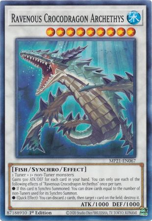 Ravenous Crocodragon Archethys MP21 EN067 Common 1st Edition 2021 Mega Tin Ancient Battles 1st Edition Singles Ravenous Crocodragon Archethys MP21 EN067 Common 1st Edition 2021 Mega Tin Ancient Battles 1st Edition Singles