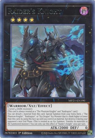 Raider s Knight MP21 EN190 Rare 1st Edition 2021 Mega Tin Ancient Battles 1st Edition Singles Raider s Knight MP21 EN190 Rare 1st Edition 2021 Mega Tin Ancient Battles 1st Edition Singles