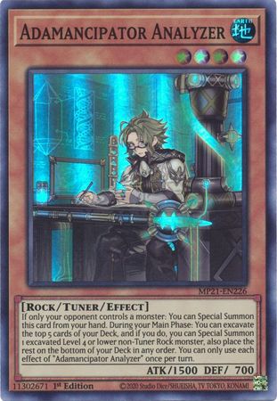 Adamancipator Analyzer MP21 EN226 Super Rare 1st Edition 2021 Mega Tin Ancient Battles 1st Edition Singles Adamancipator Analyzer MP21 EN226 Super Rare 1st Edition 2021 Mega Tin Ancient Battles 1st Edition Singles