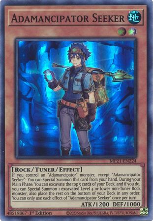 Adamancipator Seeker MP21 EN224 Super Rare 1st Edition 2021 Mega Tin Ancient Battles 1st Edition Singles Adamancipator Seeker MP21 EN224 Super Rare 1st Edition 2021 Mega Tin Ancient Battles 1st Edition Singles