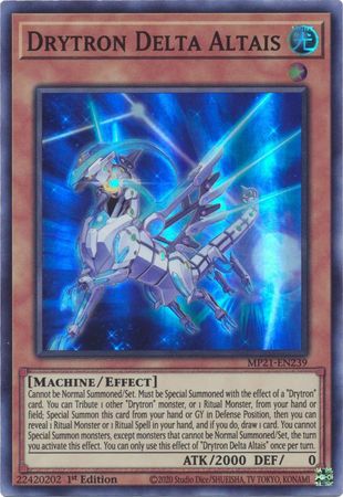 Drytron Delta Altais MP21 EN239 Super Rare 1st Edition 2021 Mega Tin Ancient Battles 1st Edition Singles Drytron Delta Altais MP21 EN239 Super Rare 1st Edition 2021 Mega Tin Ancient Battles 1st Edition Singles