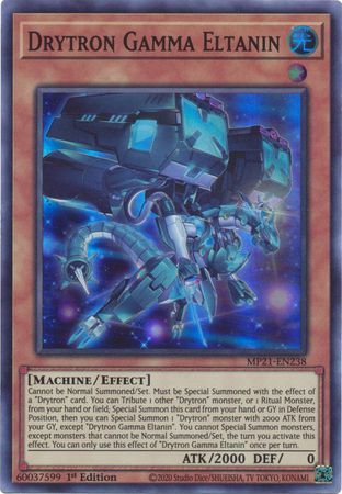 Drytron Gamma Eltanin MP21 EN238 Super Rare 1st Edition 2021 Mega Tin Ancient Battles 1st Edition Singles Drytron Gamma Eltanin MP21 EN238 Super Rare 1st Edition 2021 Mega Tin Ancient Battles 1st Edition Singles