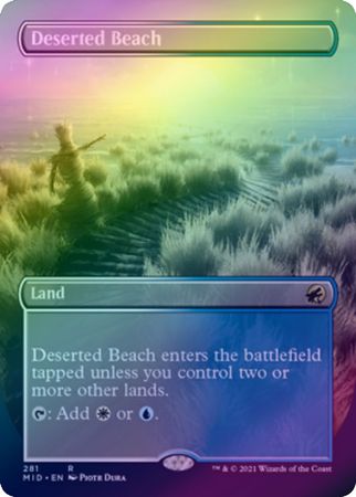 Deserted Beach 281 Alternate Art Borderless Foil Deserted Beach 281 Alternate Art Borderless Foil