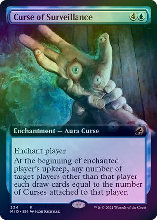 Curse of Surveillance 334 Extended Art Foil Curse of Surveillance 334 Extended Art Foil
