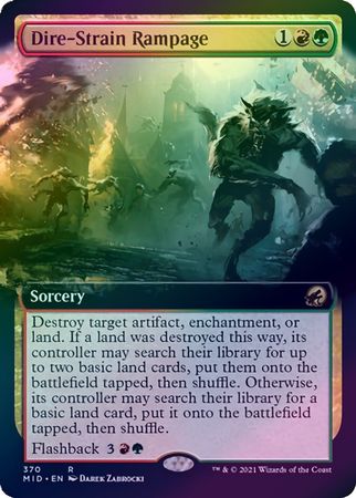 Dire Strain Rampage 370 Extended Art Foil Dire Strain Rampage 370 Extended Art Foil