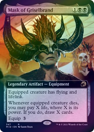 Mask of Griselbrand 347 Extended Art Foil Mask of Griselbrand 347 Extended Art Foil