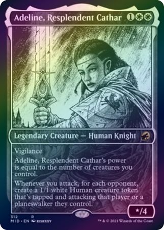 Adeline Resplendent Cathar 312 Showcase Eternal Night Foil Adeline Resplendent Cathar 312 Showcase Eternal Night Foil