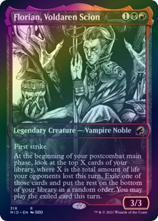 Florian Voldaren Scion 318 Showcase Eternal Night Foil Florian Voldaren Scion 318 Showcase Eternal Night Foil