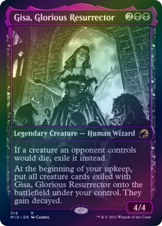 Gisa Glorious Resurrector 314 Showcase Eternal Night Foil Gisa Glorious Resurrector 314 Showcase Eternal Night Foil