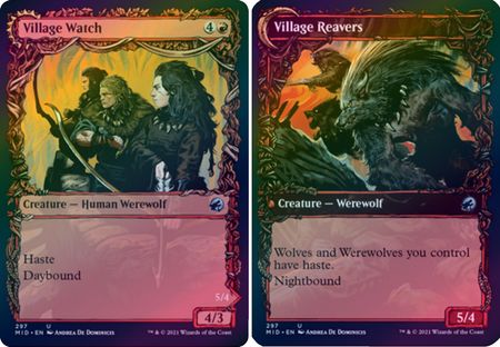 Village Watch Village Reavers 297 Showcase Equinox Foil Innistrad Midnight Hunt Collector Booster Foil Singles Village Watch Village Reavers 297 Showcase Equinox Foil Innistrad Midnight Hunt Collector Booster Foil Singles