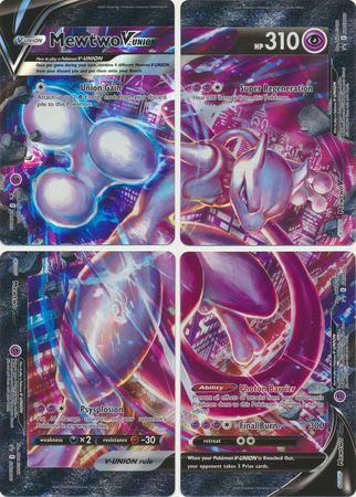 Pokemon Card Game Sword & Shield Special Card Set Mewtwo V-Union