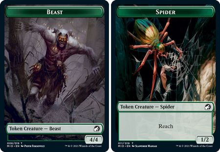 Beast 008 Spider 011 Token Innistrad Midnight Hunt Singles Beast 008 Spider 011 Token Innistrad Midnight Hunt Singles