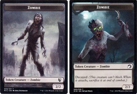 Zombie 005 Zombie 005 MIC Token Innistrad Midnight Hunt Commander Singles Zombie 005 Zombie 005 MIC Token Innistrad Midnight Hunt Commander Singles