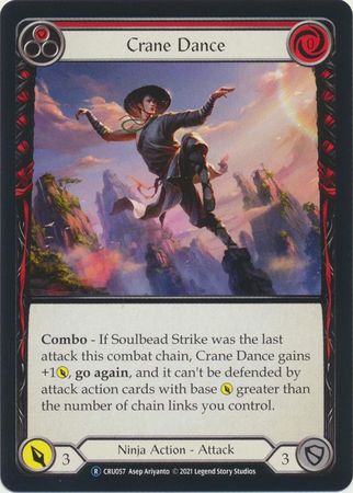 Crane Dance Red CRU059 Rare Unlimited Crane Dance Red CRU059 Rare Unlimited