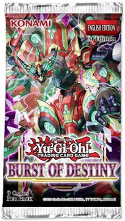 Burst of Destiny 1st Edition Booster Pack Yugioh Burst of Destiny 1st Edition Booster Pack Yugioh