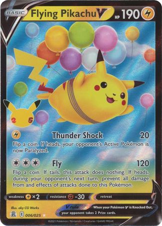 Pokemon Card Pikachu Surf/vuelo English Holographic 