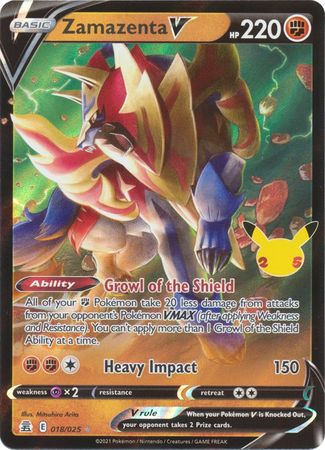 Zamazenta V - Celebrations #18 Pokemon Card