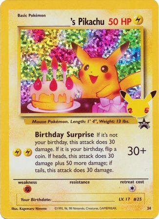 Pikachu Celebrations, Pokémon