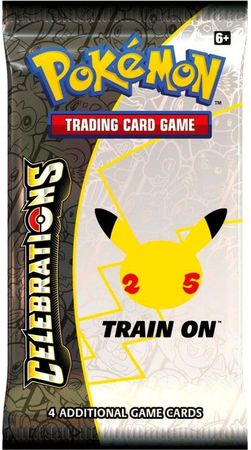  Pokémon Celebrations Pikachu, 25th Anniversary Full Art Rare  Holo + Surprise Card! : Toys & Games