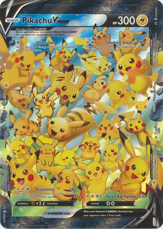 Pokemon Card Pikachu V-Union Jumbo Oversized Pokemon Promo Card MINT EN F/S 