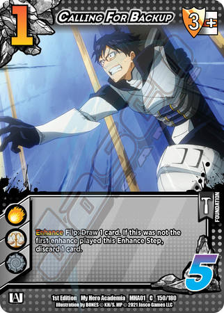 Calling for Backup MHA01 150 180 C Common 1st Edition My Hero Academia Singles Calling for Backup MHA01 150 180 C Common 1st Edition My Hero Academia Singles