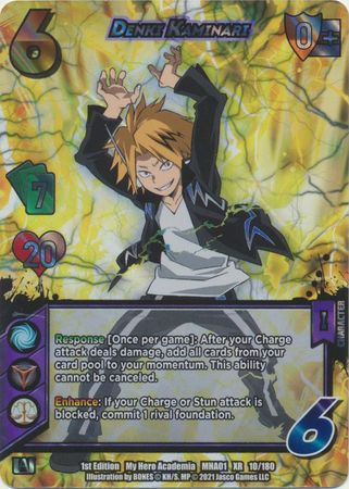 PSA 10 Denki Kaminari deals Xtra Rare 2021 My Hero Academia #10